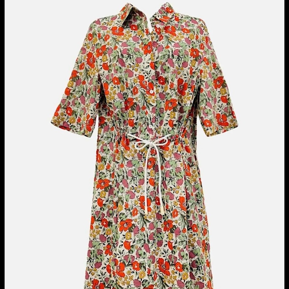 Sonia Rykiel Paris floral knee length dress